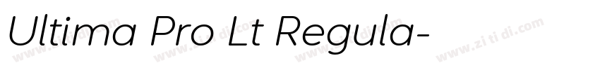Ultima Pro Lt Regula字体转换
